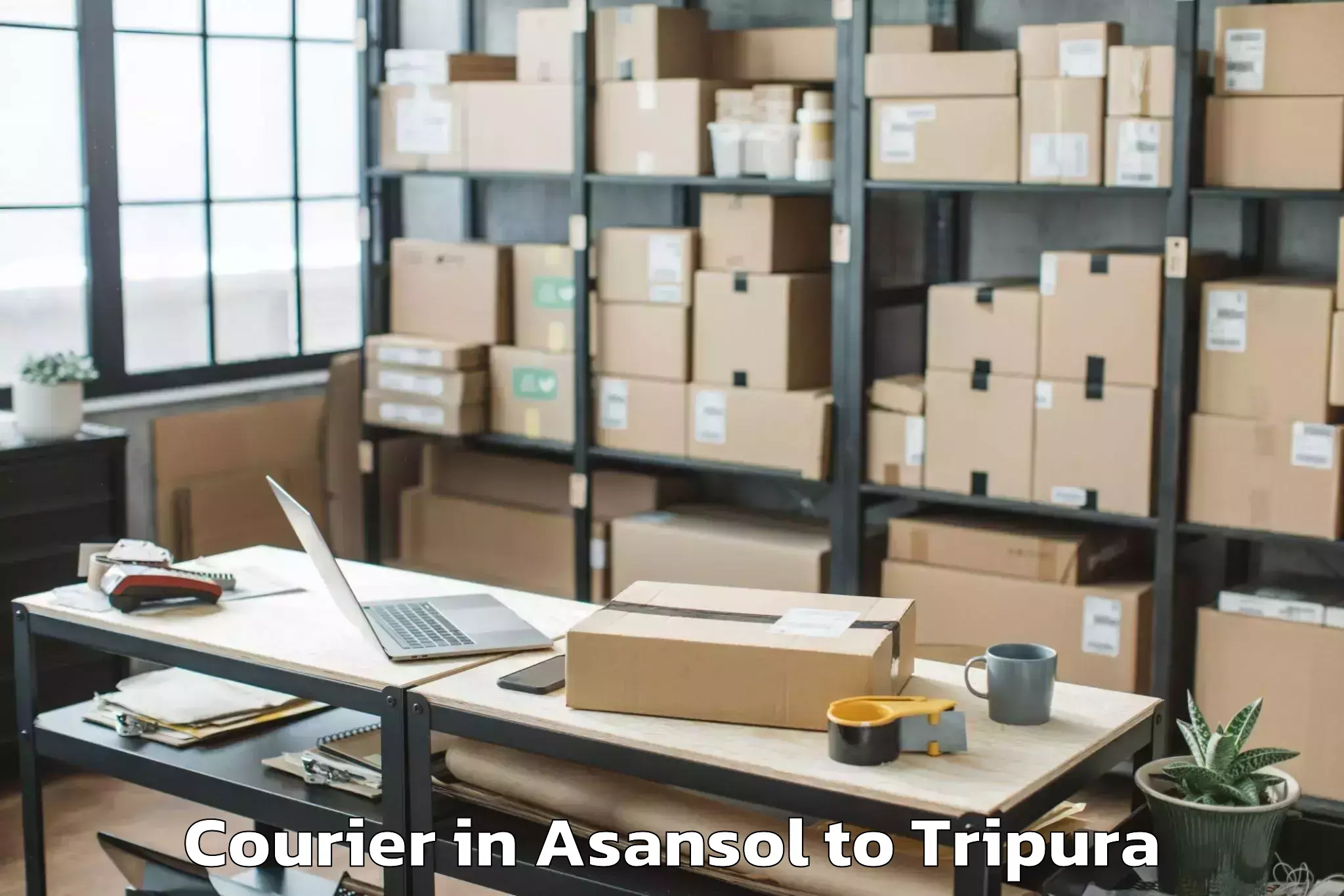 Book Your Asansol to Amarpur Courier Today